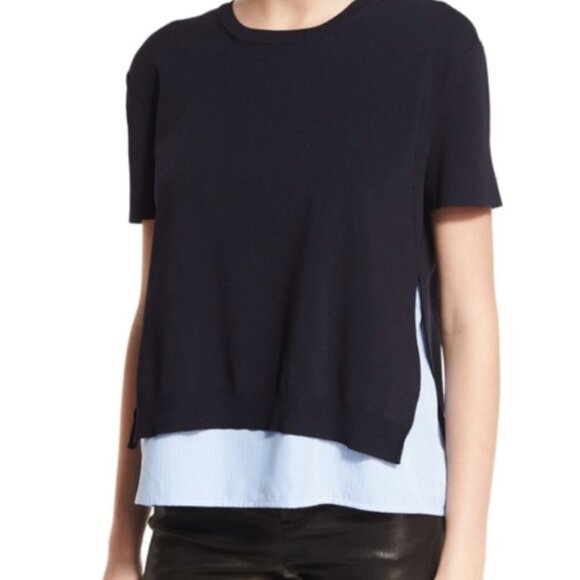 Alice + Olivia Iva Navy Top Size XS - Picture 3 of 4